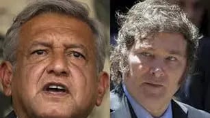 López Obrador y Milei, presidentes de México y Argentina.