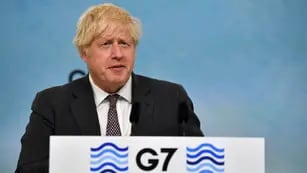 Boris Johnson en la cumbre del G7