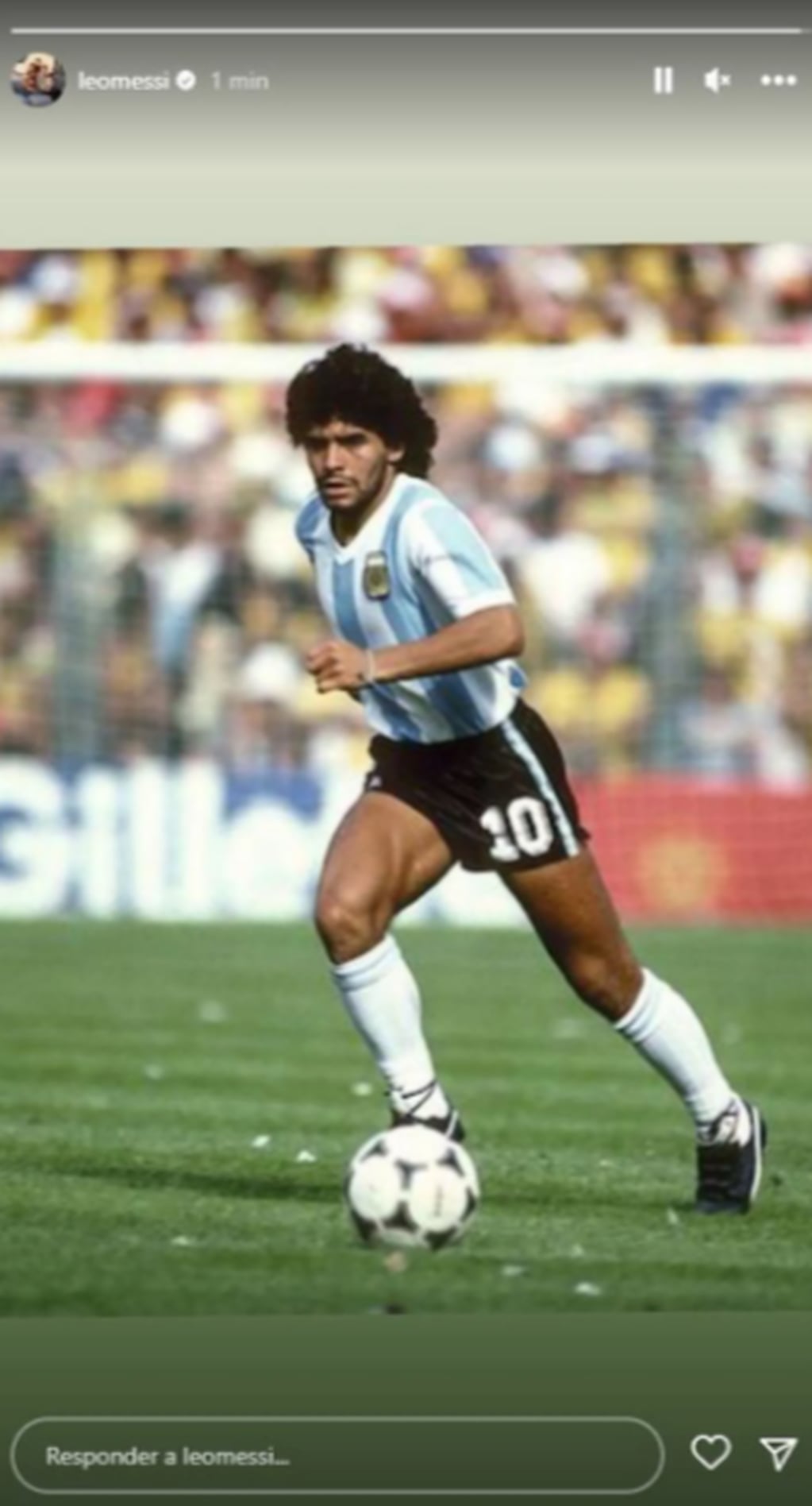 La foto que subió Lionel Messi para recordar a Diego Maradona