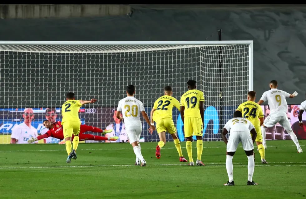 Gol de penal de Karim Benzema tras el intento fallido de Sergio Ramos. / Gentileza.