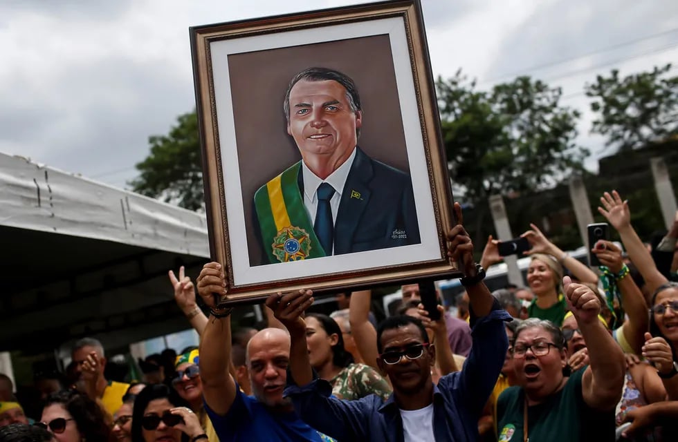 Cierre de campaña de Jair Bolsonaro, previo a las elecciones del 30 de octubre, en San Goncalo, estado de Rio de Janeiro, Brasil.