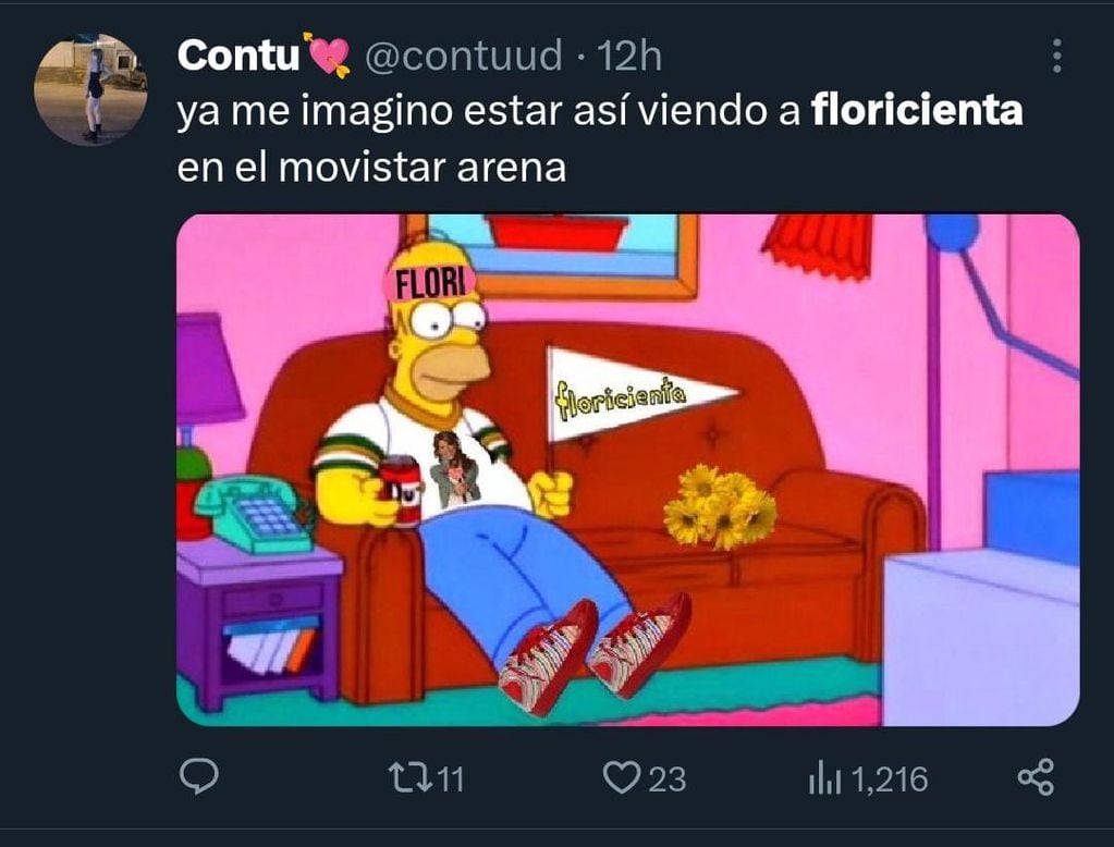 La reacción de los fanáticos de Floricienta. / X