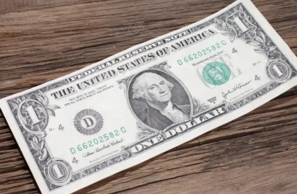 El billete de 1 dólar tiene un particular detalle que cotiza en altos valores. Gentileza.
