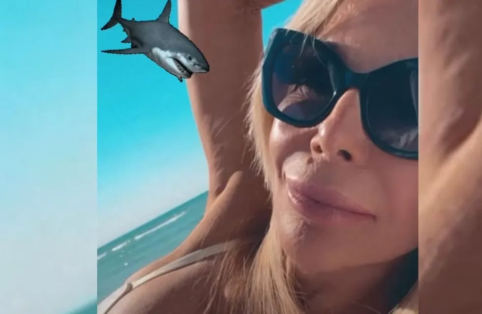 Graciela Alfano impactó con un video jugado desde la playa. Captura de pantalla.