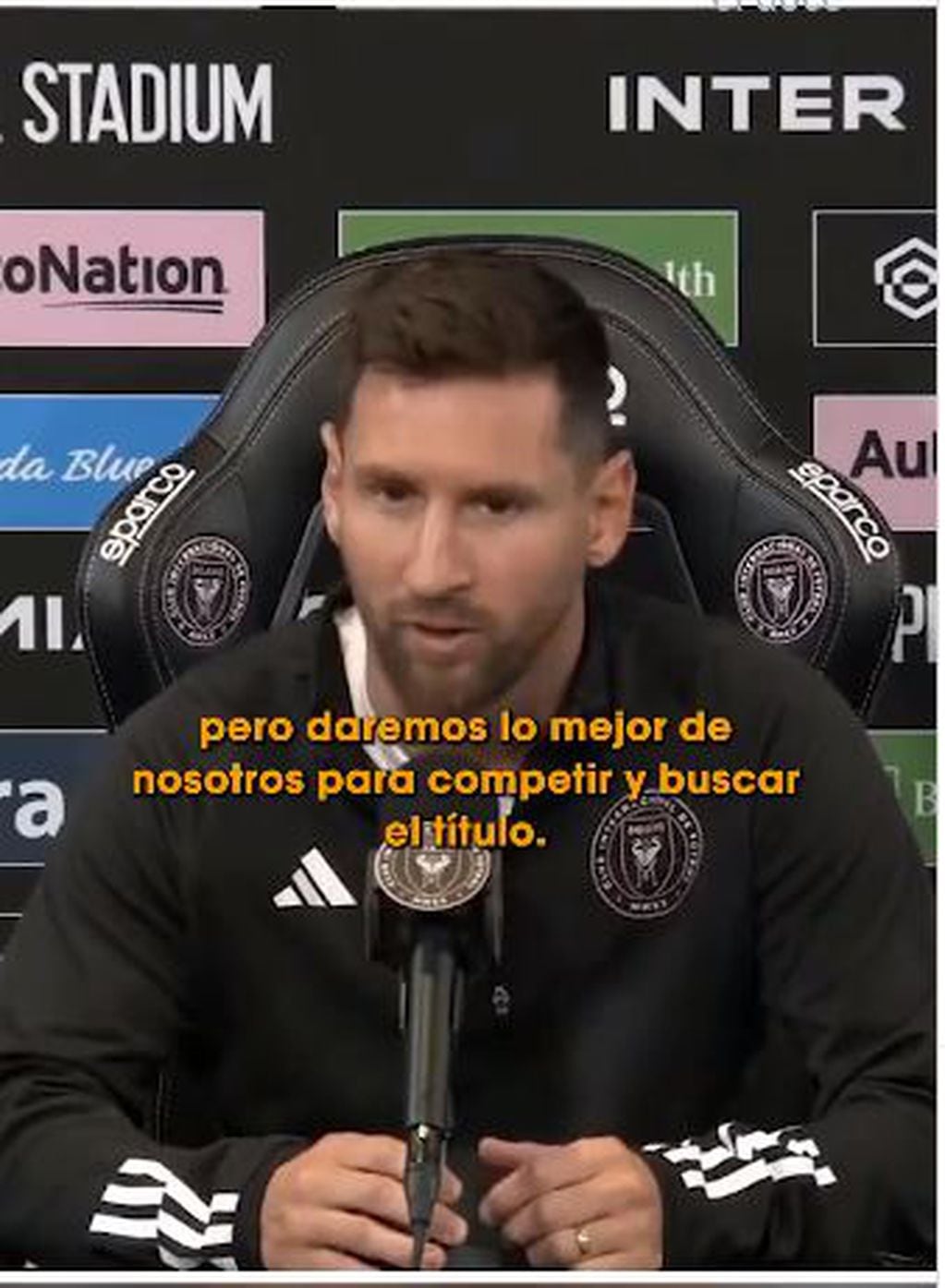 La IA recreó un video de Messi hablando inglés.