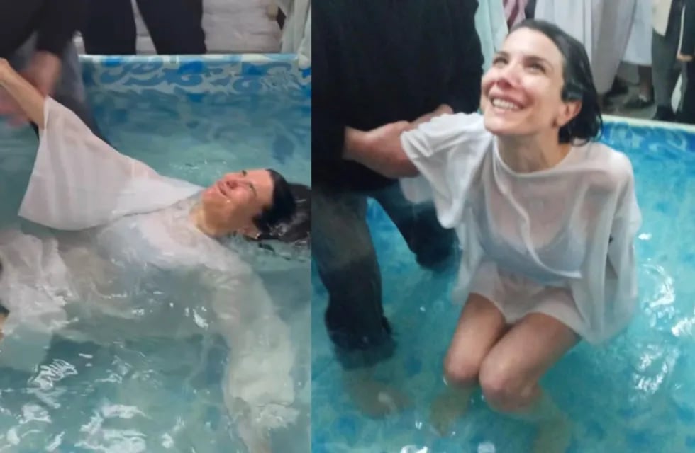 Andrea Rincón se bautizó en una pelopincho