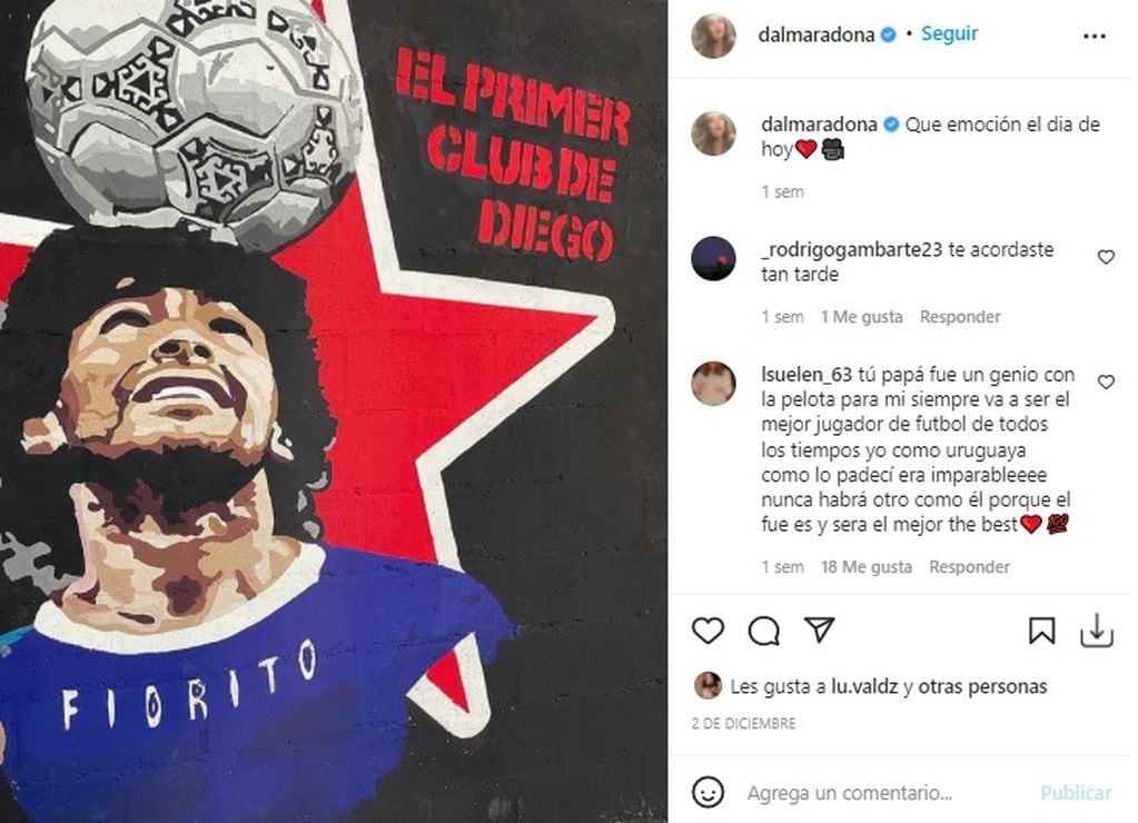 Dalma Maradona hará su propia serie documental sobre la vida de Diego Armando Maradona