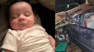 Un bebe es encontrado vivo luego de un Tornado