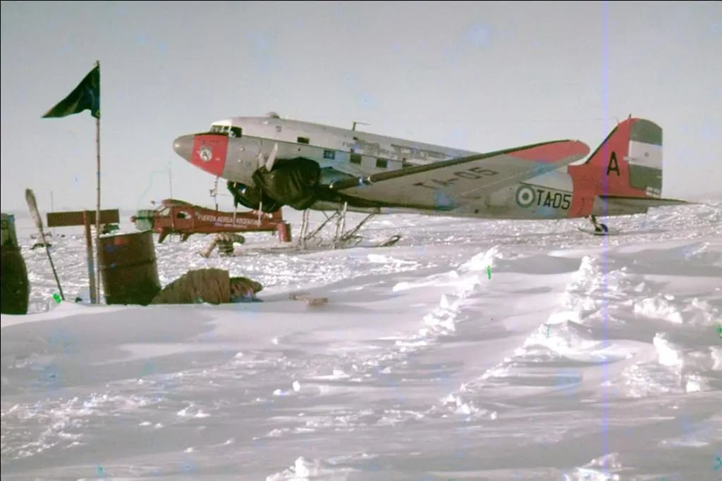 La Fuerza Aérea argentina en la Antártida.