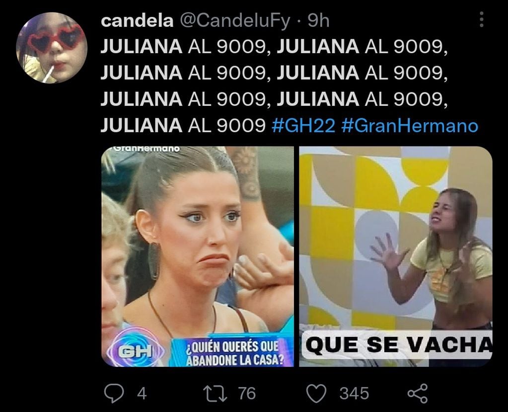 Gran Hermano: los mejores memes de Juliana al enterarse que está nominada / Captura de pantalla / La Voz.
