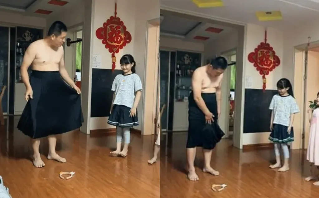 Enseña a sus hijas cómo usar falda sin que se les levante y así evitar momentos vergonzosos. Foto: Web