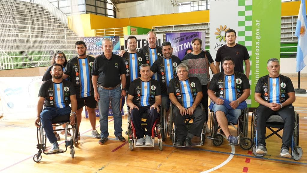 Selección Argentina de Fútbol de Mesa Adaptado. Foto: Gentileza Prensa Junín