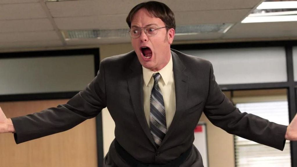 Rainn Wilson interpretando a Dwight Schrute en "The Office".