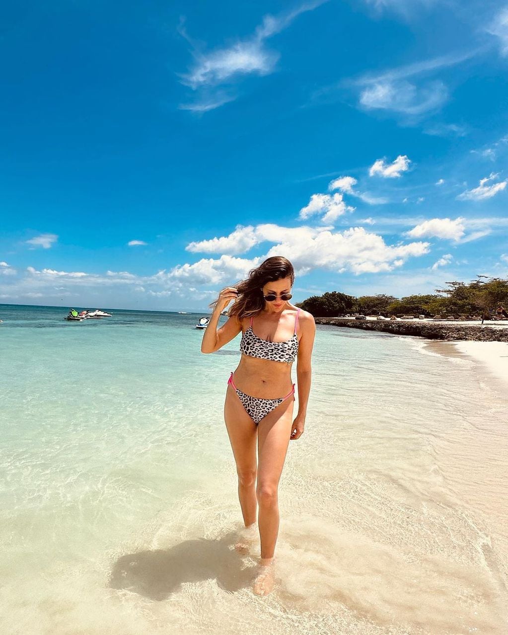 La periodista enseña sus vacaciones por Aruba.