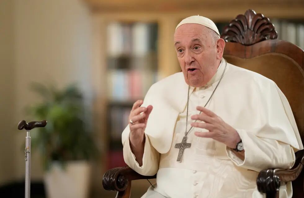 El Papa Francisco, durante una entrevista con Associated Press en 2023. (AP)