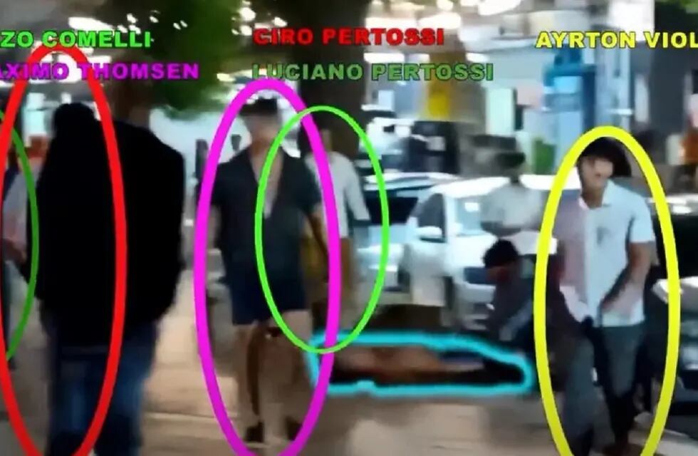 Fernando Burlando mostró videos del ataque mortal de los rugbiers contra Fernando Báez Sosa (Captura)