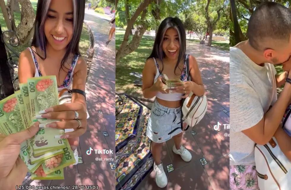 La joven accedió a besar al turista chileno a cambio de $5.000