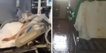 La terapia del Lagomaggiore y el hospital Gailhac sufrieron daños por la lluvia.