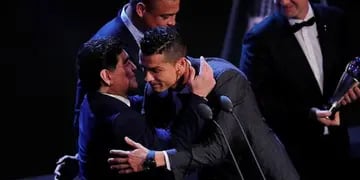 Maradona y Cristiano Ronaldo