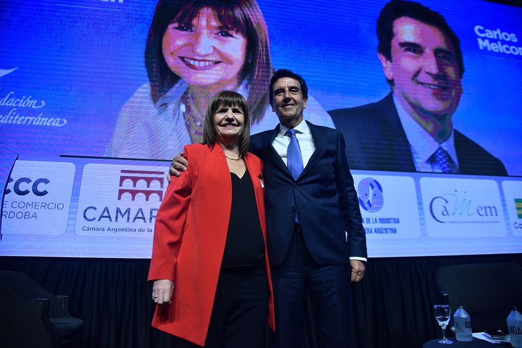 Patricia Bullrich presentó a Carlos Melconian como su futuro ministro de Economía. (Pedro Castillo / La Voz)