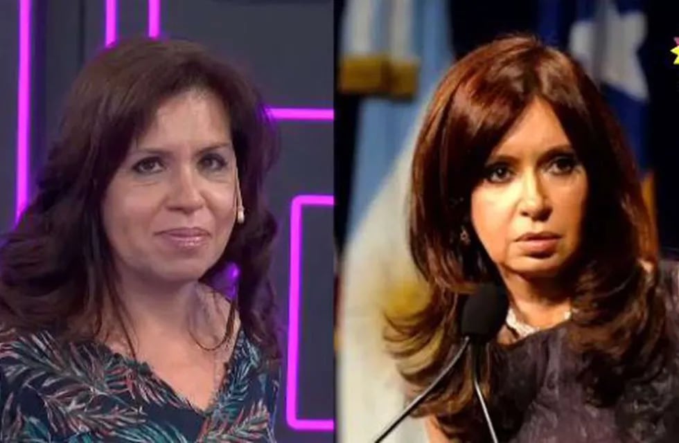 La doble de Cristina Kirchner sorprendió en “Bienvenidos a bordo”. / Foto: Gentileza