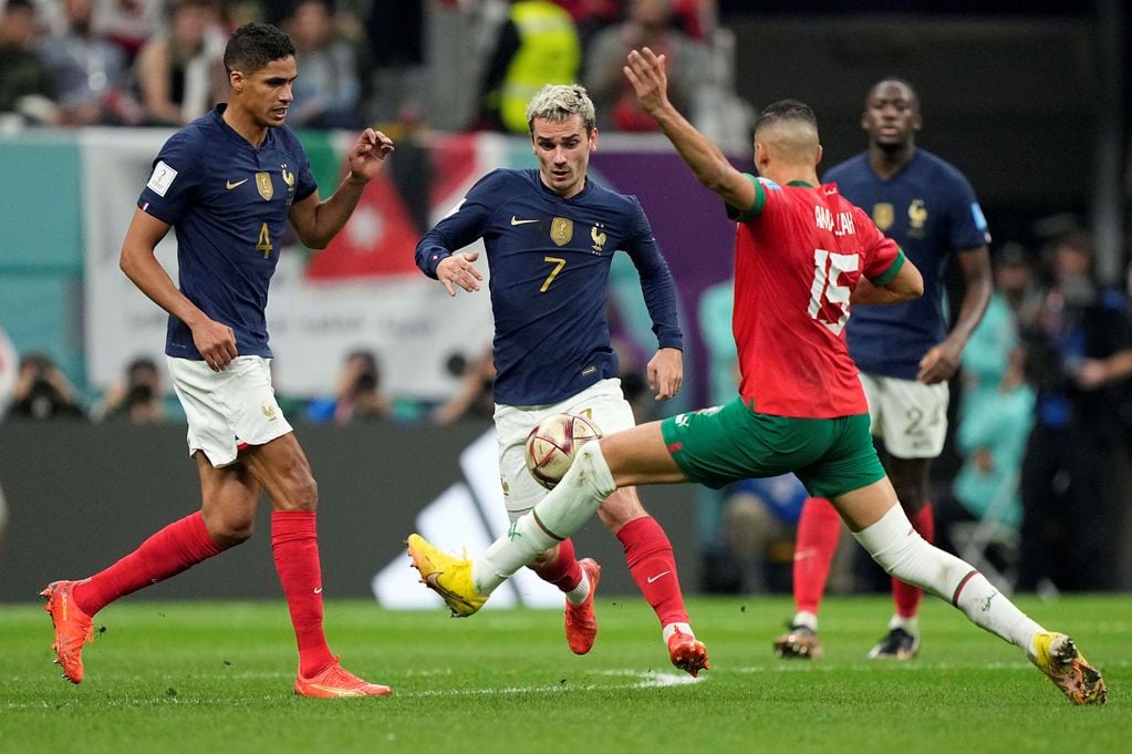 Antoine Griezmann en el partido ante Marruecos. (AP)