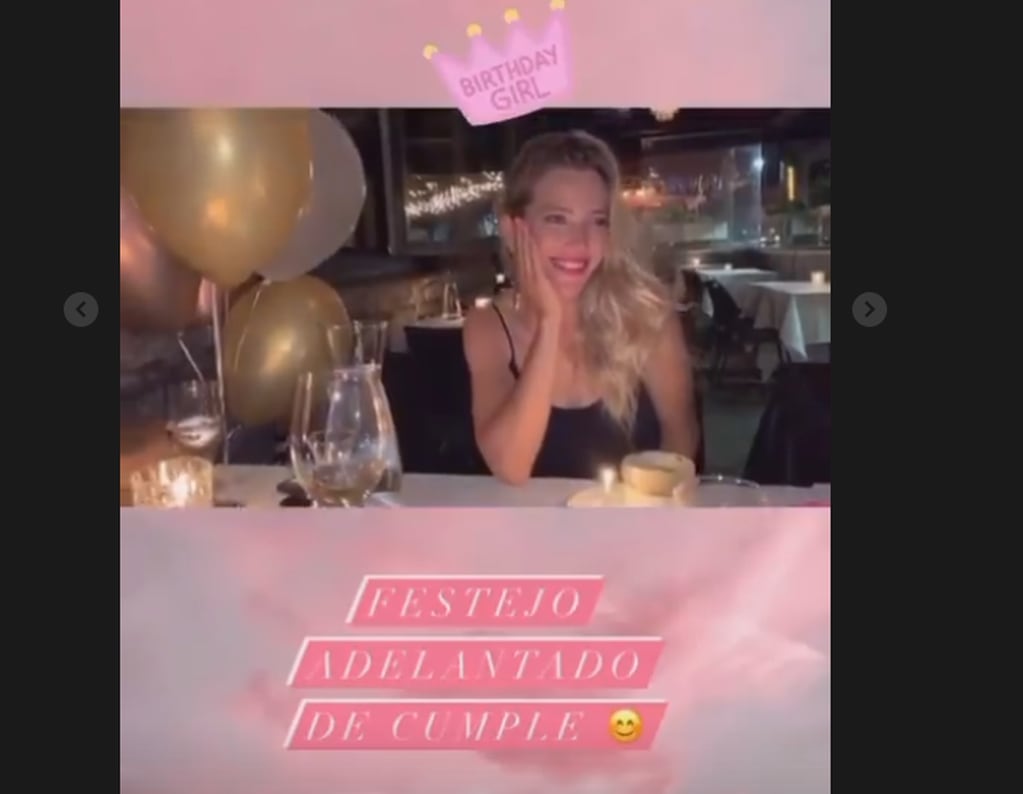 Luisana Lopilato comenzó su cumpleaños festejando con amigas