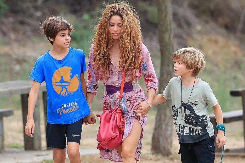 Shakira y sus hijos. / Instagram