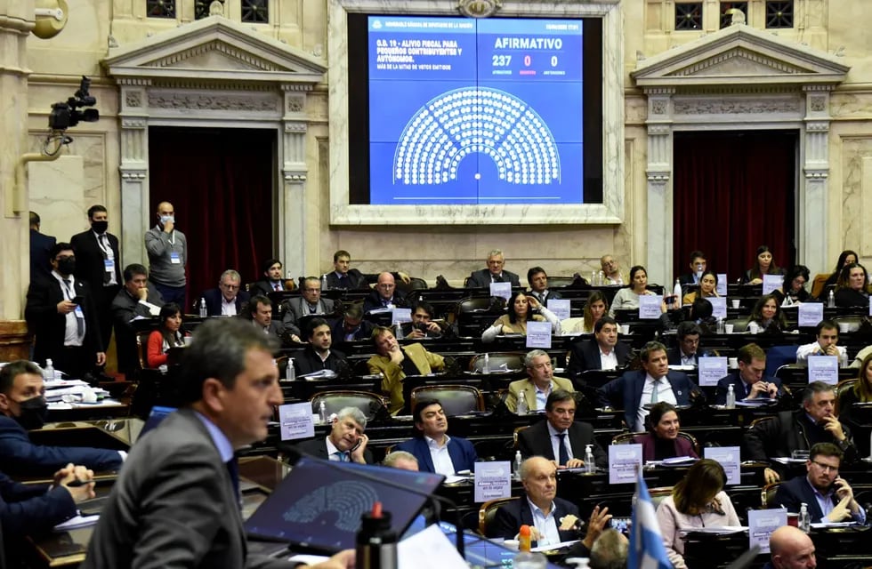Se aprobó por unanimidad el proyecto de alivio fiscal para monotributistas. Foto: prensa Diputados.