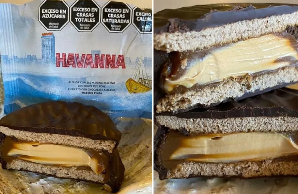 Cuánto sale el nuevo alfajor de Havanna con cristales de sal marina y doble dulce de leche (Gentileza Instagram @alfajoresmarplatenses)