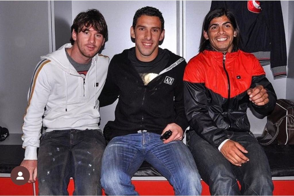 Messi, Rodríguez y Banega, años atrás. Foto: X / @MR11ok