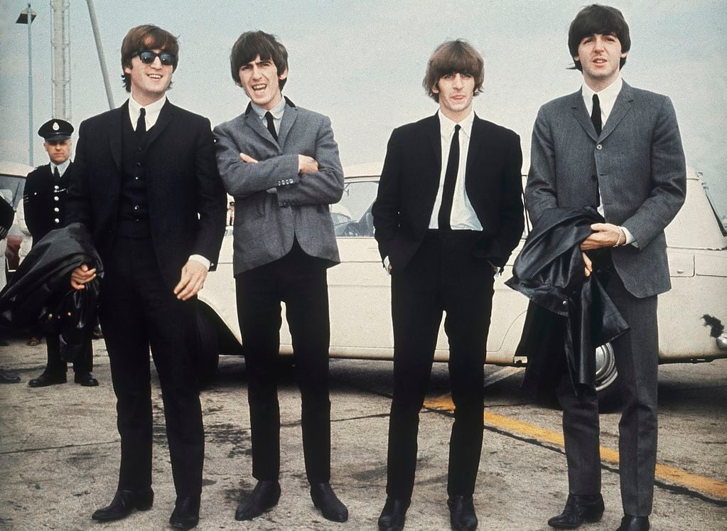 The Beatles, de izquierda a derecha, John Lennon, George Harrison, Ringo Starr y Paul McCartney.