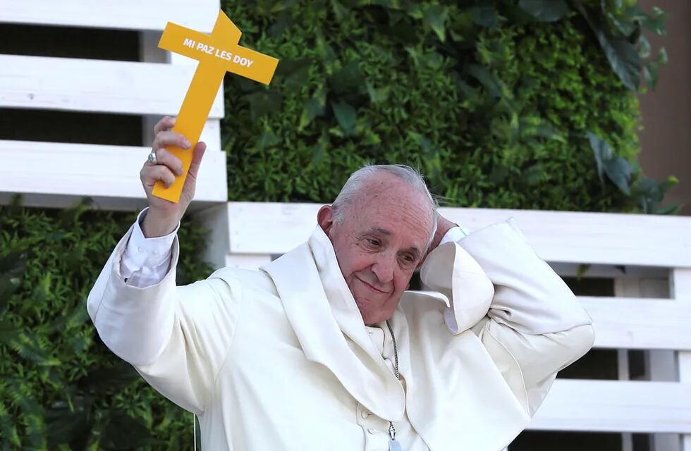 El Papa Francisco durante su visita a Chile.