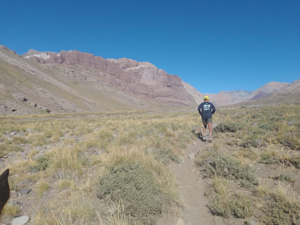En solitario. José Casas se preparó durante un año y medio para esta travesía de 80 kilómetros para la que empleó 14horas y 16 minutos.