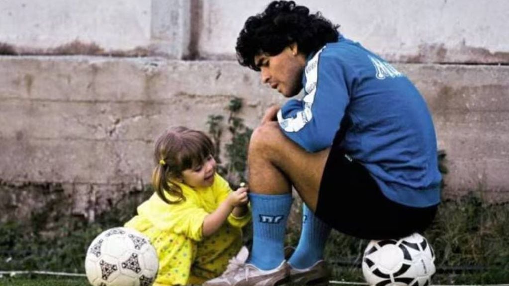 Dalma y Diego Maradona.