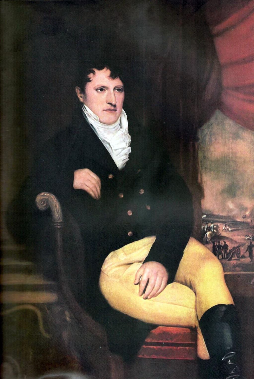 Manuel Belgrano, vocal de la Primera Junta de 1810 y creador de la bandera argentina.