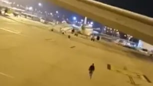 Migrantes intentando huir