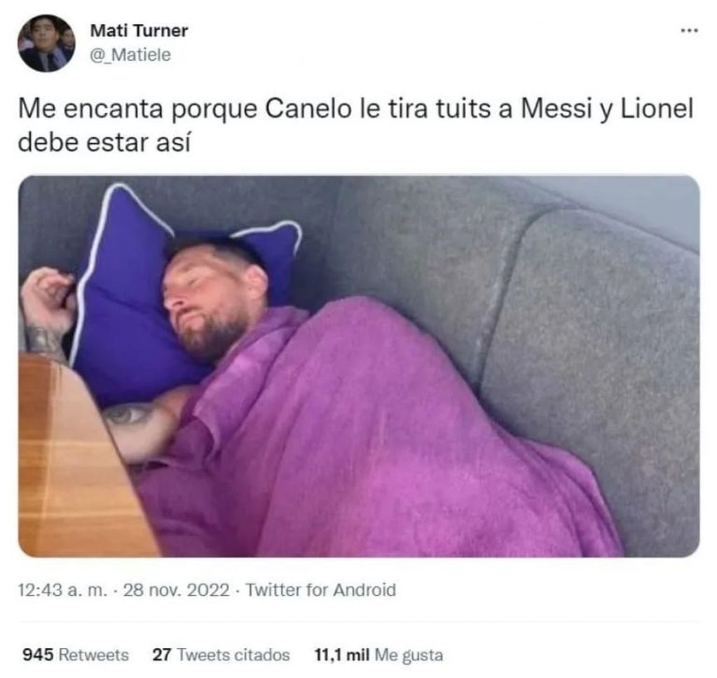 La reacción de los argentinos ante las amenazas de Canelo a Messi