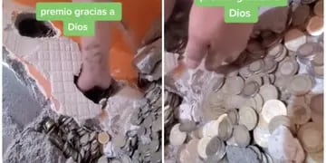Video: unos albañiles descubrieron un tesoro detrás de una pared