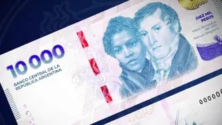 Nuevo billete de $10.000 con Manuel Belgrano y María Remedios del Valle