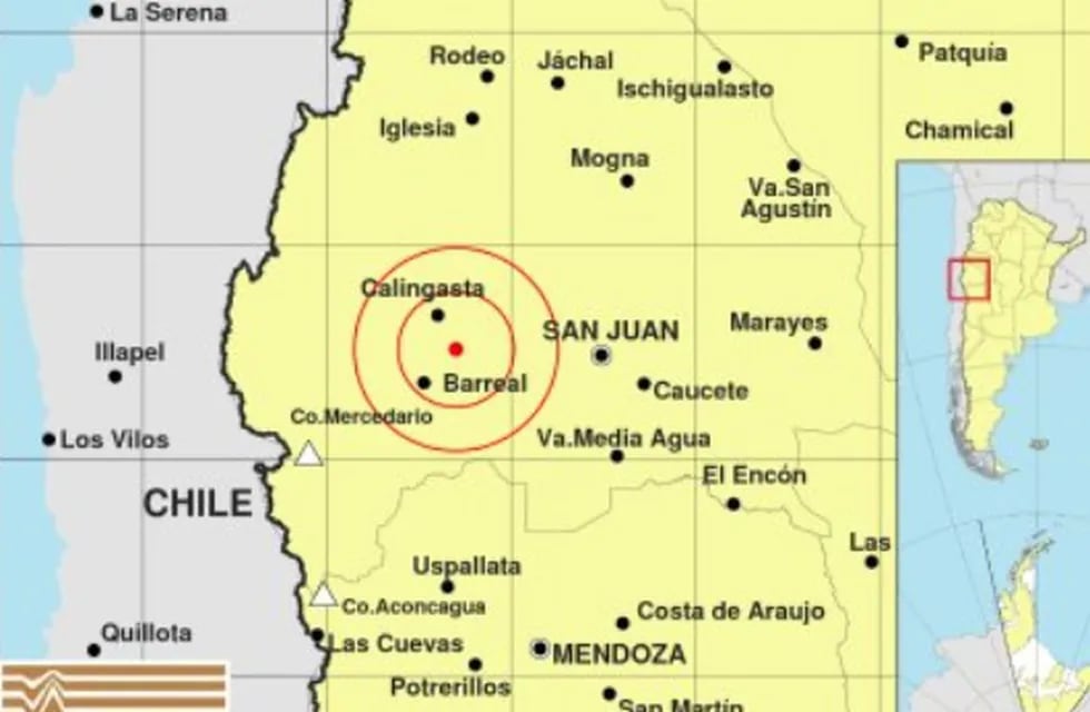 Tres sismos en una hora en San Juan se sintieron en Mendoza