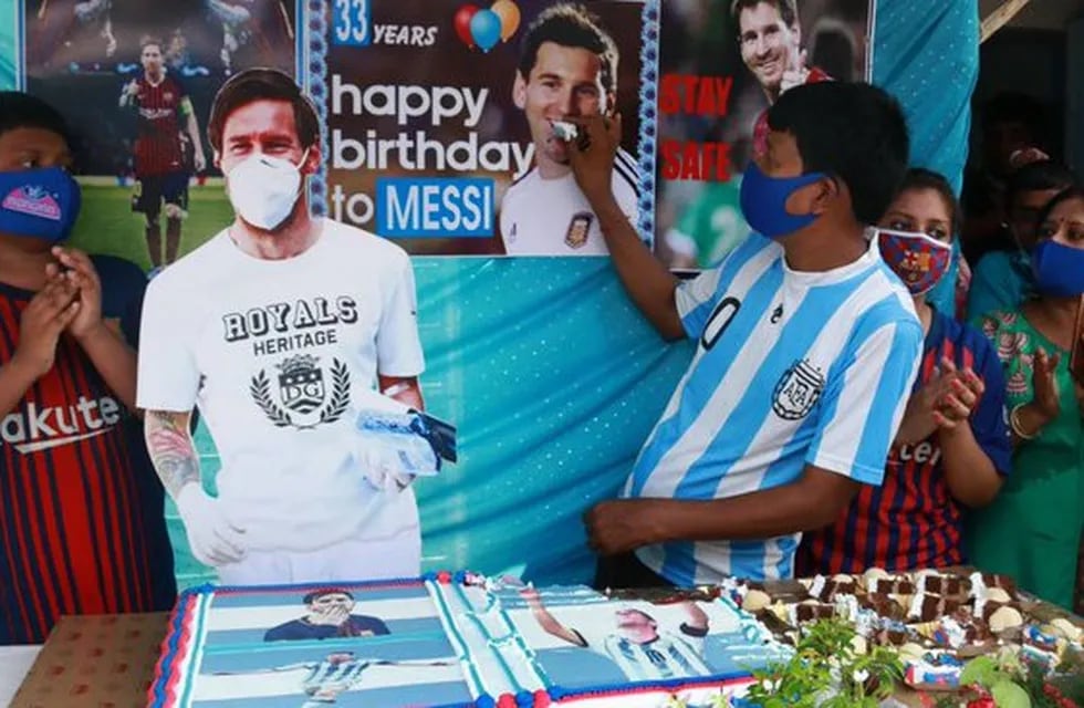 Los fanáticos de Messi en la India celebraron una vez más. / Twitter