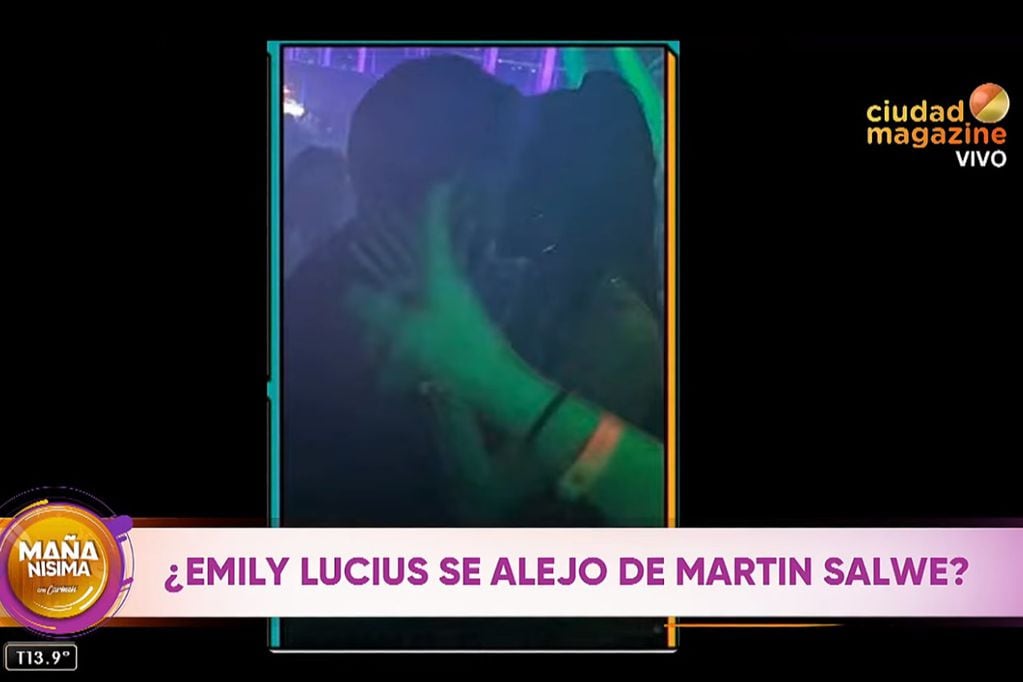 Emily Lucius y Grego Rosello fueron al mismo boliche y se los vio muy cariñosos (Captura de pantalla)