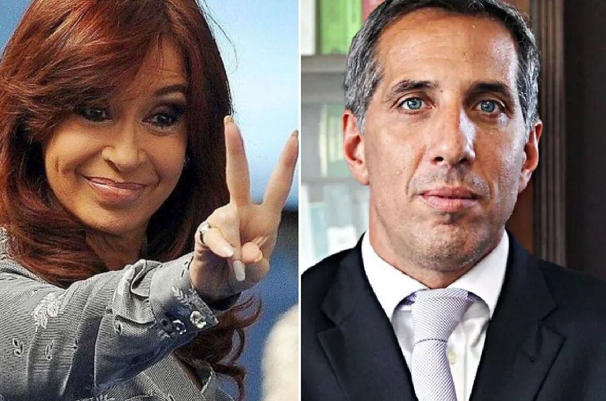 Cristina Kirchner y el fiscal Diego Luciani