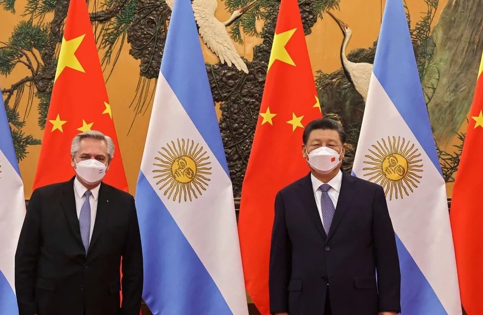 Alberto Fernández y Xi Jinping / Gentileza
