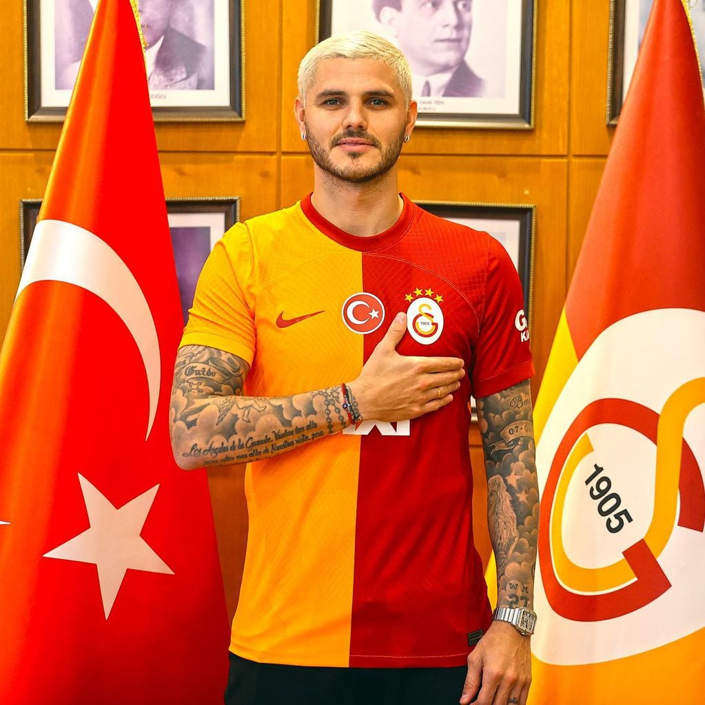 Mauro Icardi firmó nuevo contrato con Galatasaray volvió a entrenar en el club.