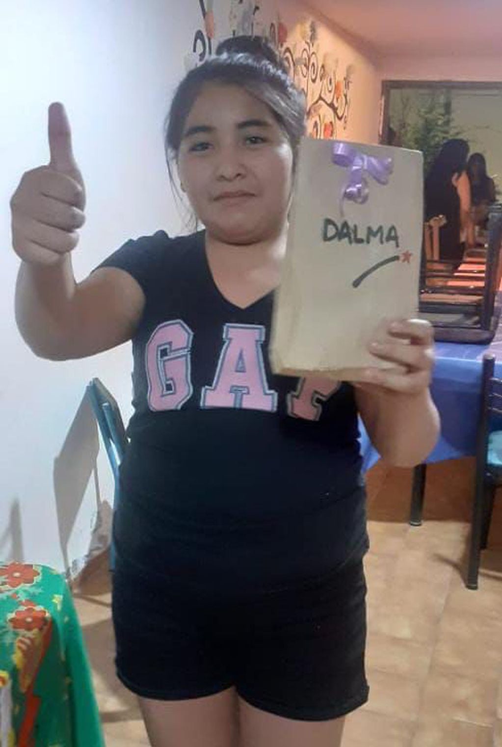 Dalma Jofré (13), una de las 3 hermanas que están desaparecidas desde el 1 de enero y estaba en un hogar de la Dinaf. Foto: Poder Judicial Mendoza.