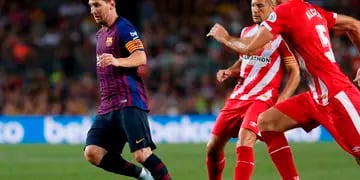 Messi anotó el primer gol, mientras que Piqué marcó el segundo en la igualdad ante el Girona.