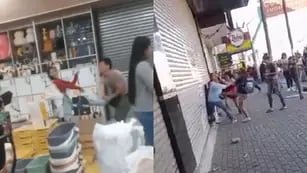 un comerciante golpeó a su empleada y le saquearon el local