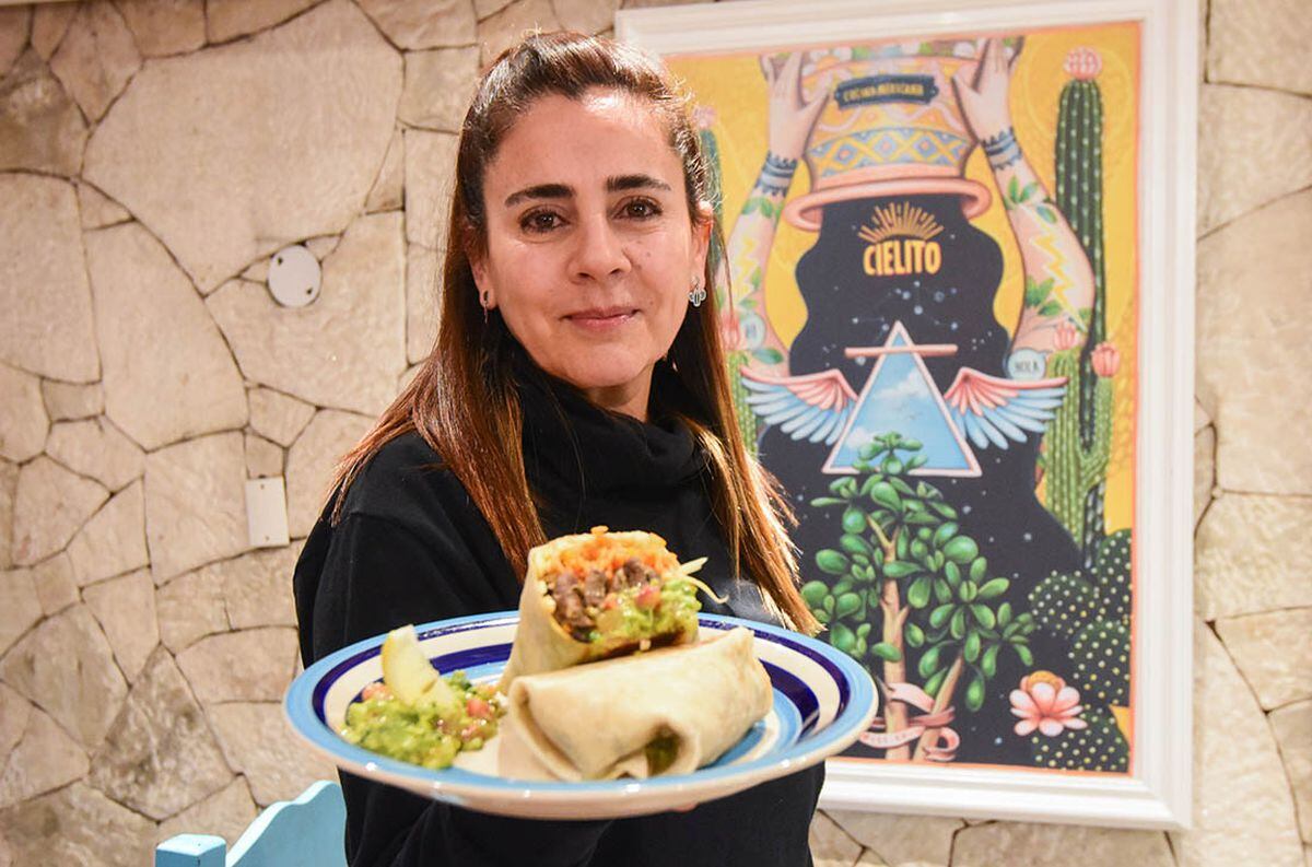 Cielito es un restaurante de comida mexicana atendido por su propia dueña, Laura Maluff. En la foto un burrito de carne, plato tipico mexicano. 
Foto: Mariana Villa / Los Andes